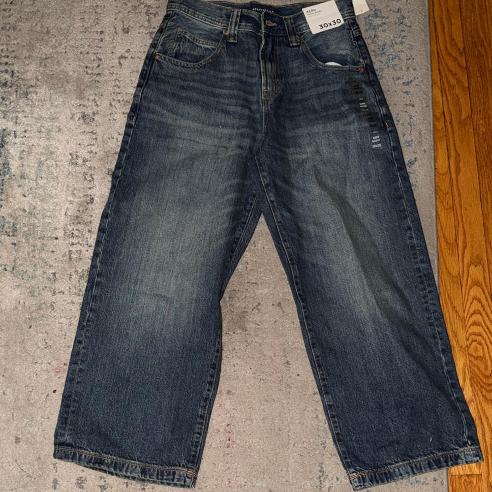 Aeropostale Classic Blue Super Baggy Denim Jeans